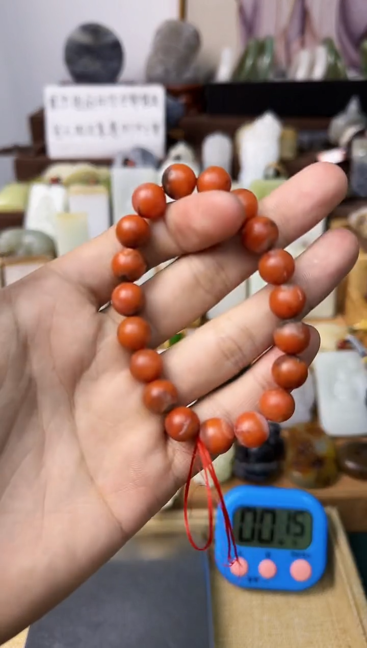 【闪购商品】玛瑙/玉髓颈饰未镶嵌南红手串