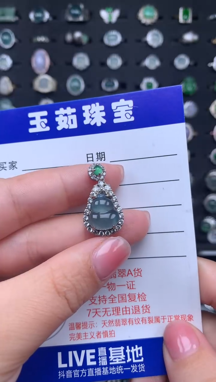 【闪购商品】翡翠颈饰银S925镶嵌24234