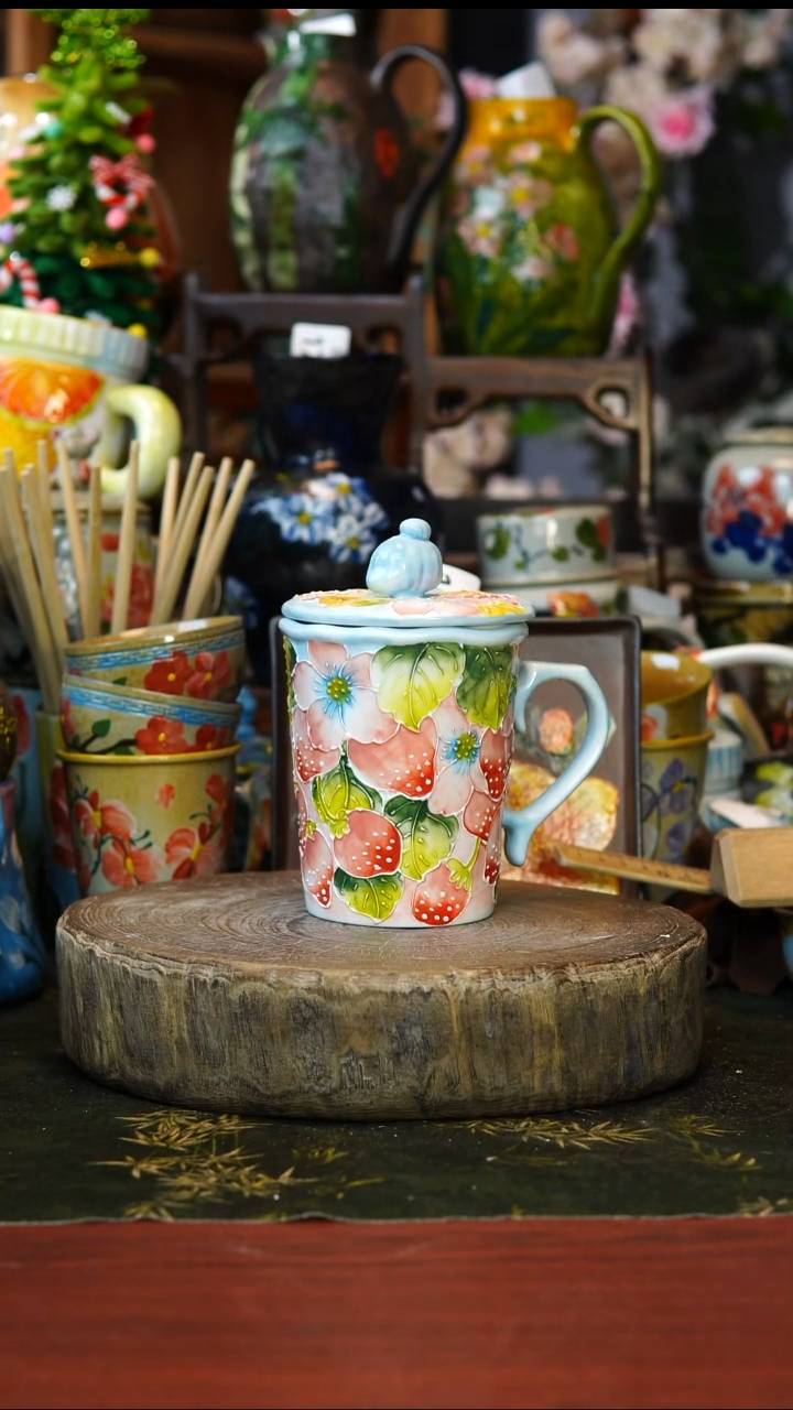 花瓶杯子碗189景德镇手工高温釉下彩