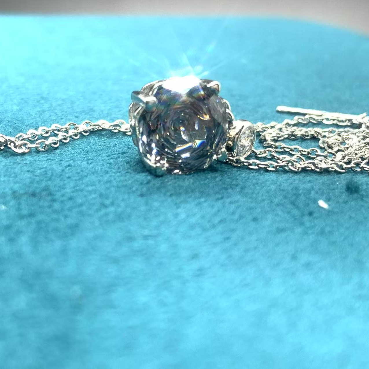 【南非库里南】NFKLN 高端奢华定制  烟灰玫瑰切吊坠 471