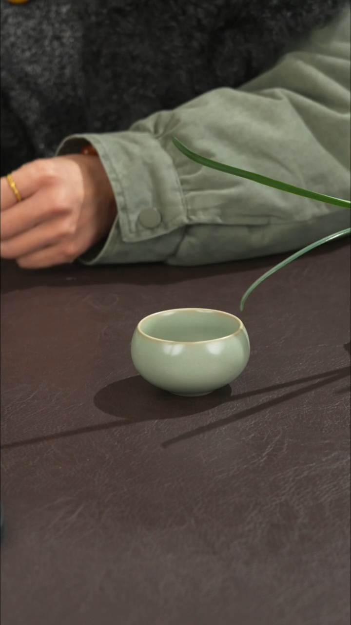 瓷宣宝汝瓷原矿原釉作品