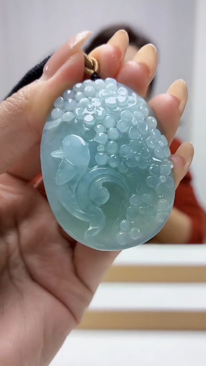 未镶嵌定制翡翠4829MM-毛货挂件18