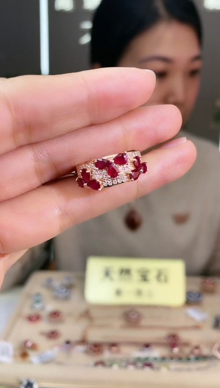 【闪购商品】红宝石手饰银S925镶嵌手饰