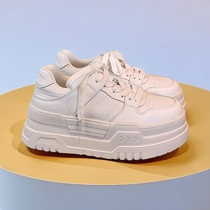 2025新款厚底小白鞋时尚运动休闲小白鞋女百搭夏季潮流超轻透气