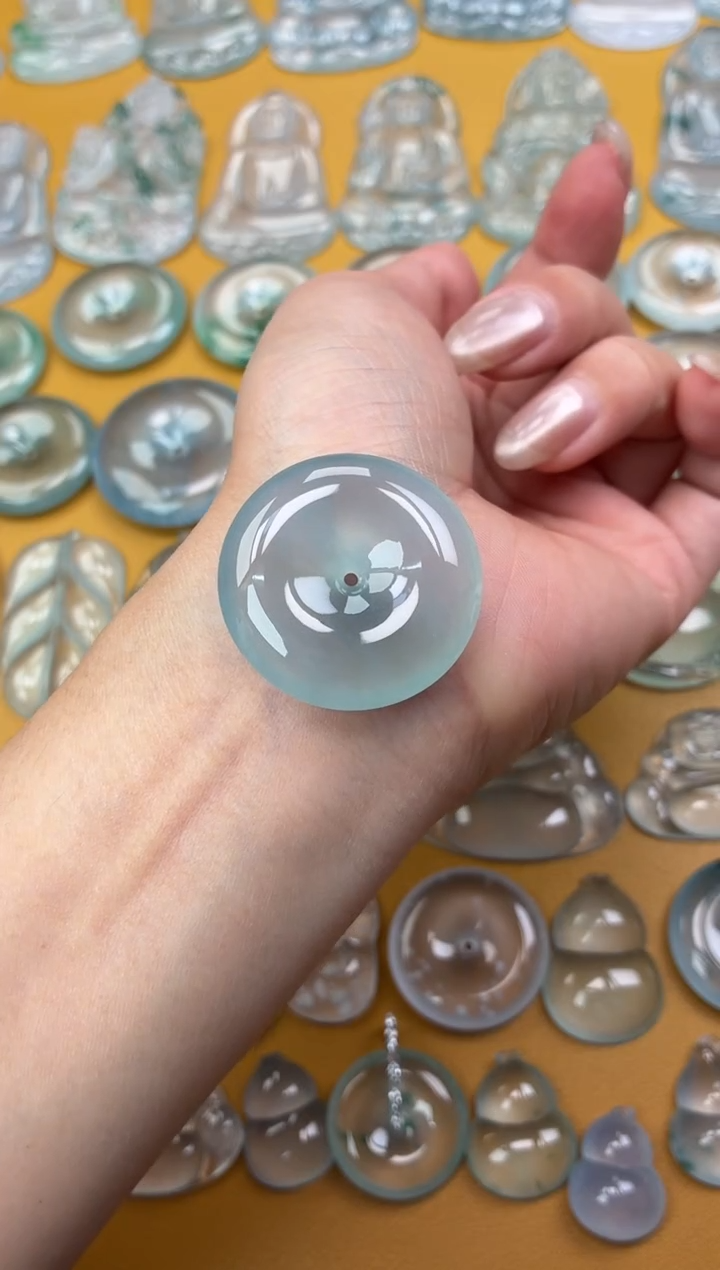 吊坠(不含链)未镶嵌翡翠13 平安扣 31.3 7.1