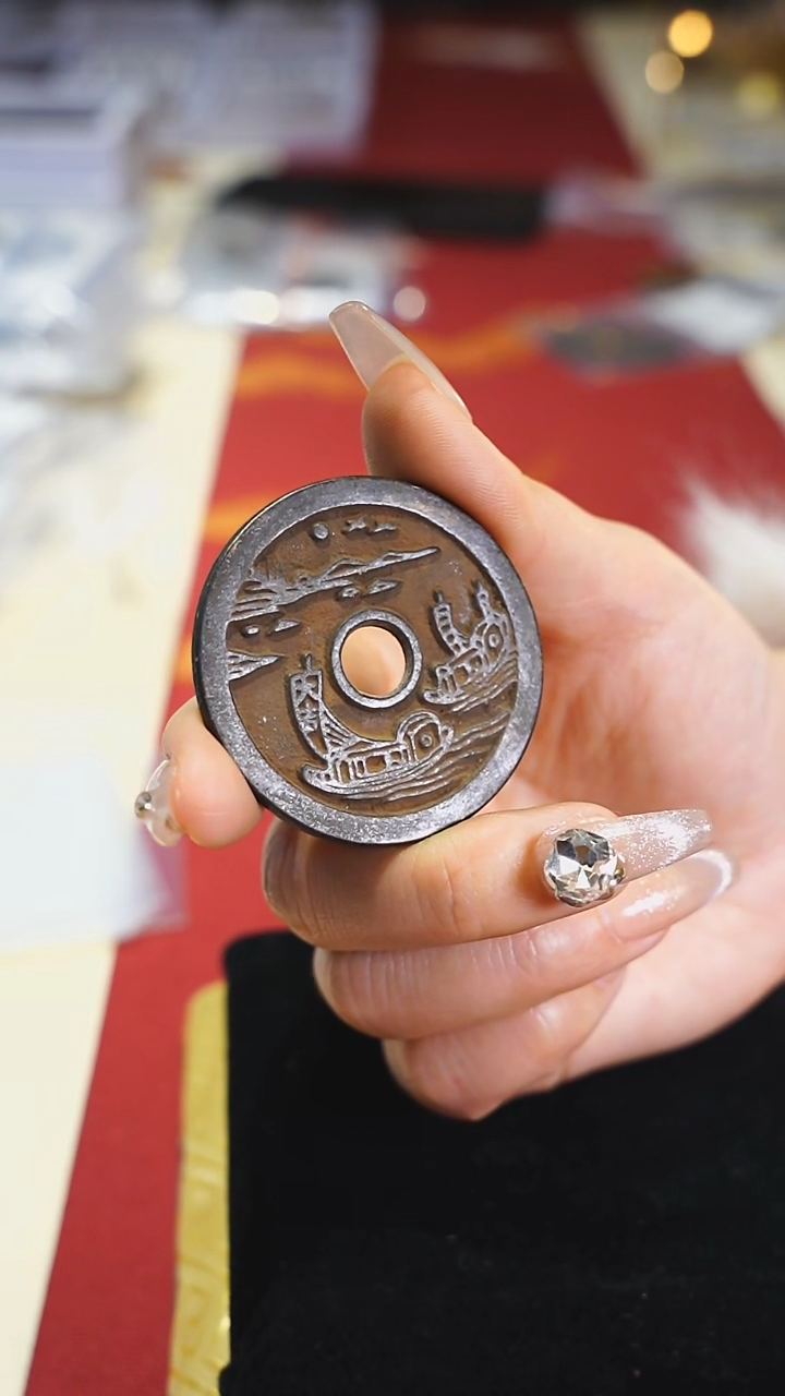 【闪购商品】铜顺风大吉满载而归4.6cm/0692