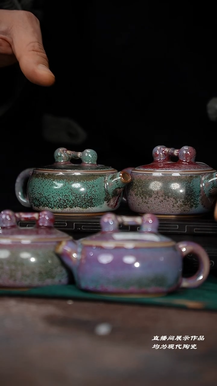 30-5柿柿如意壶（苗幸伟）窑变随机