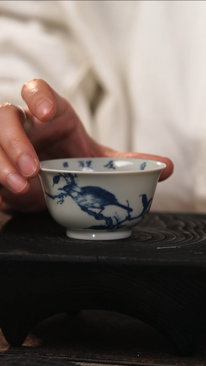 【闪购商品】善见堂 王长根老师青花福利杯