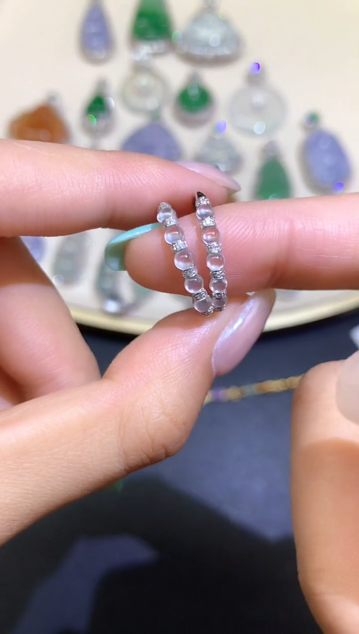 翡翠戒指18K金镶嵌戒指多样性发其一A288|1800