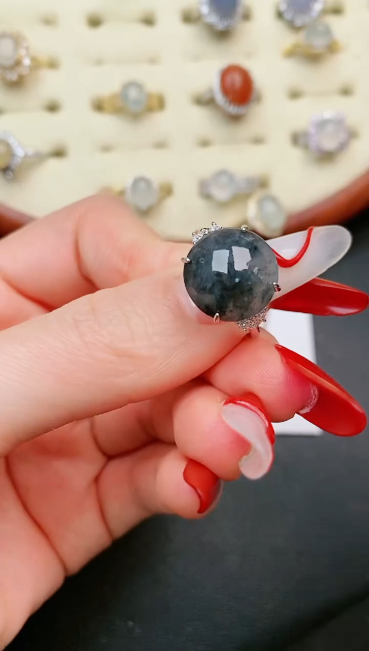 【闪购商品】翡翠戒指银S925镶嵌.....