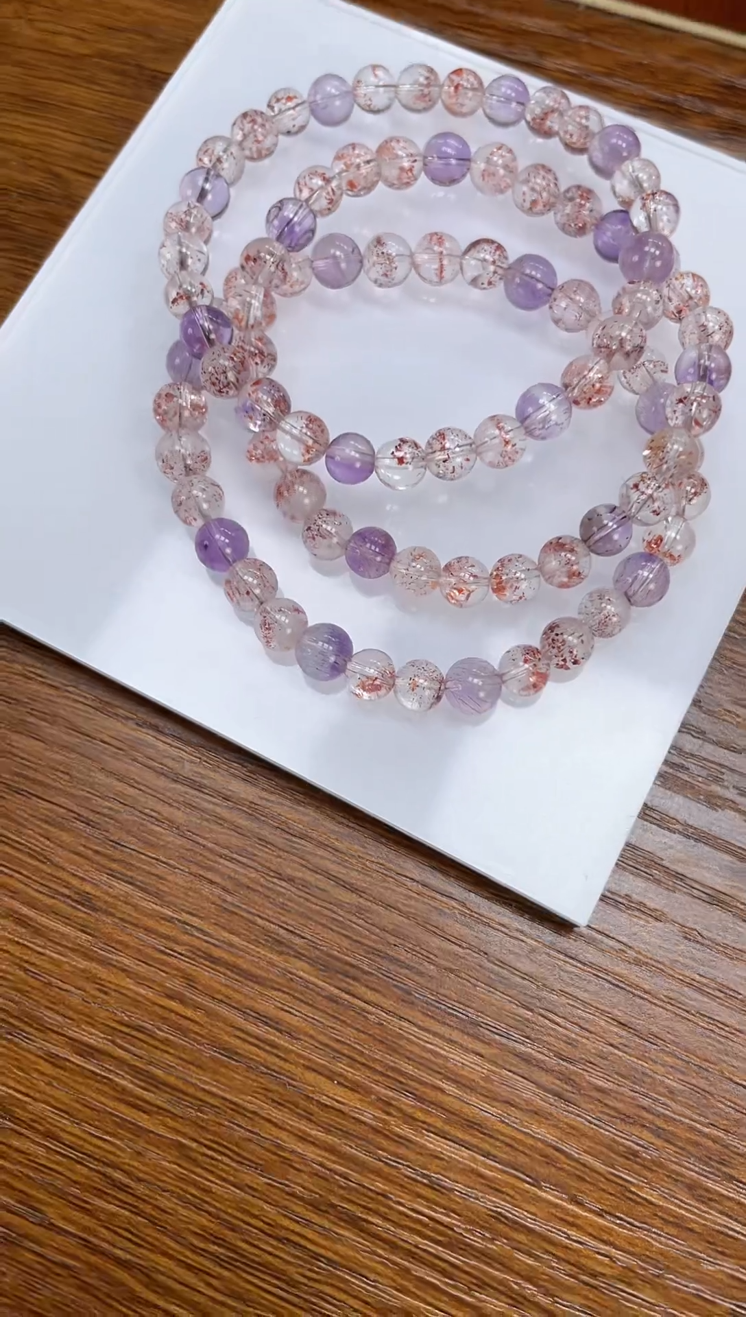 【闪购商品】水晶手链未镶嵌天然超七6mm多样性发一