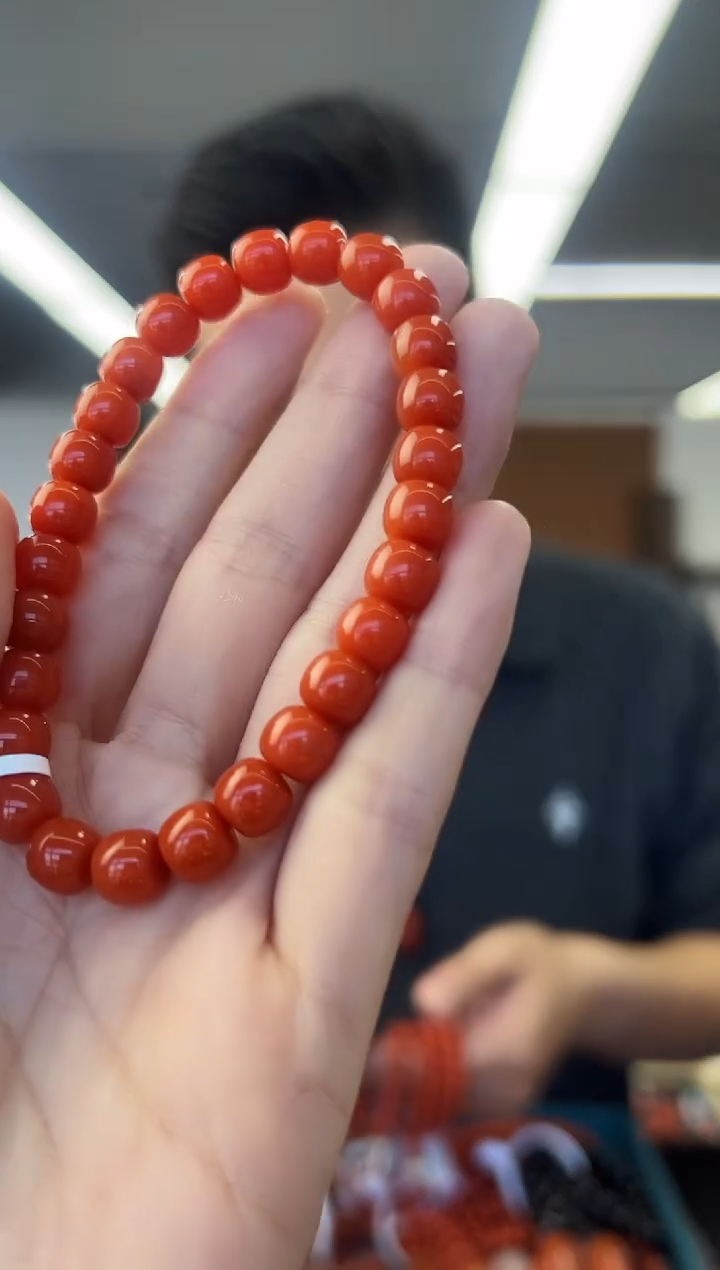 未镶嵌手链南红玛瑙A23瓦西南红手串7mm+