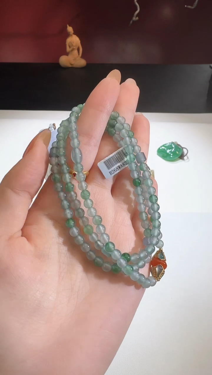 【闪购商品】翡翠颈饰未镶嵌【鑫鑫】金珠小于0.5