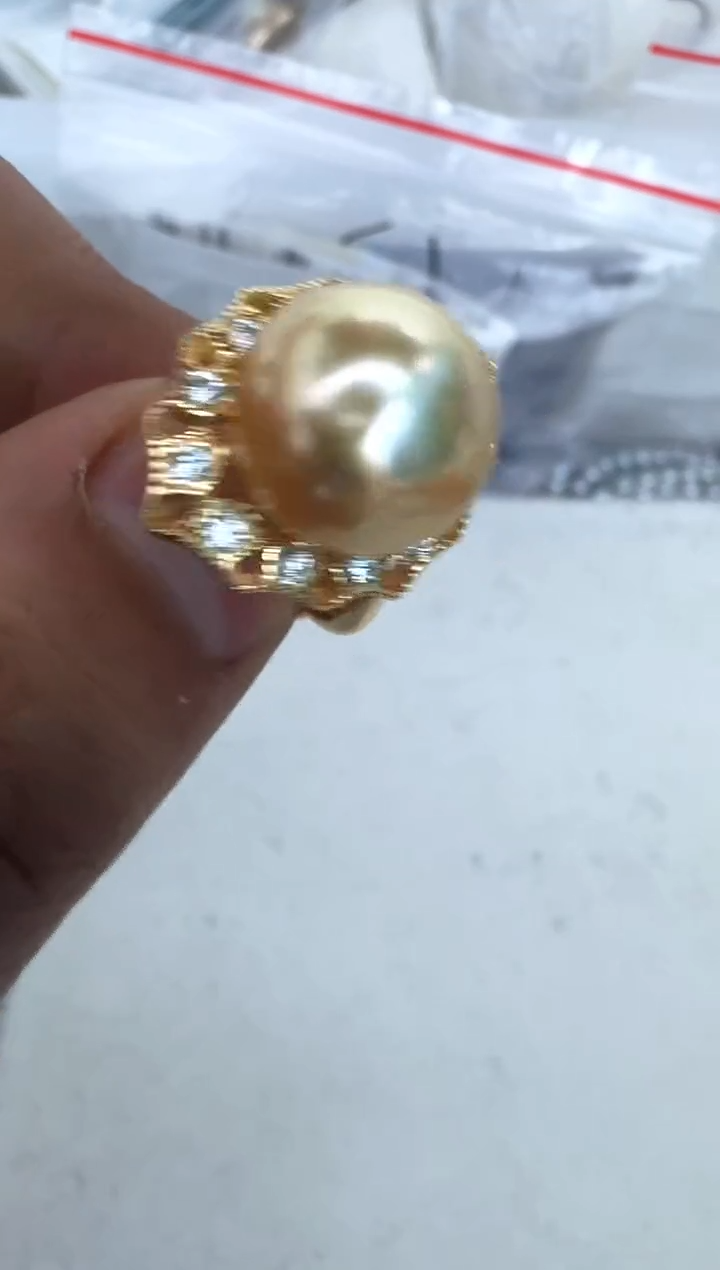 【闪购商品】海水珍珠戒指银S925镶嵌戒指
