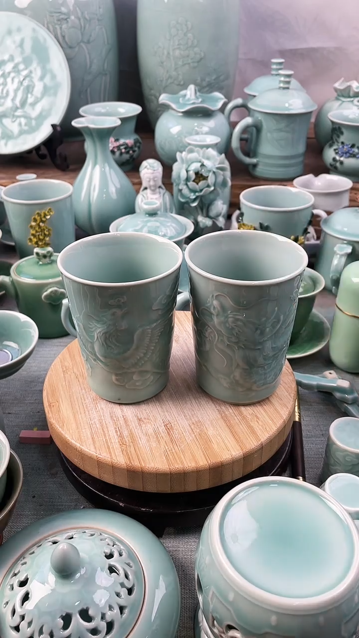 【闪购商品】2个 特价 微瑕 慧仙青瓷