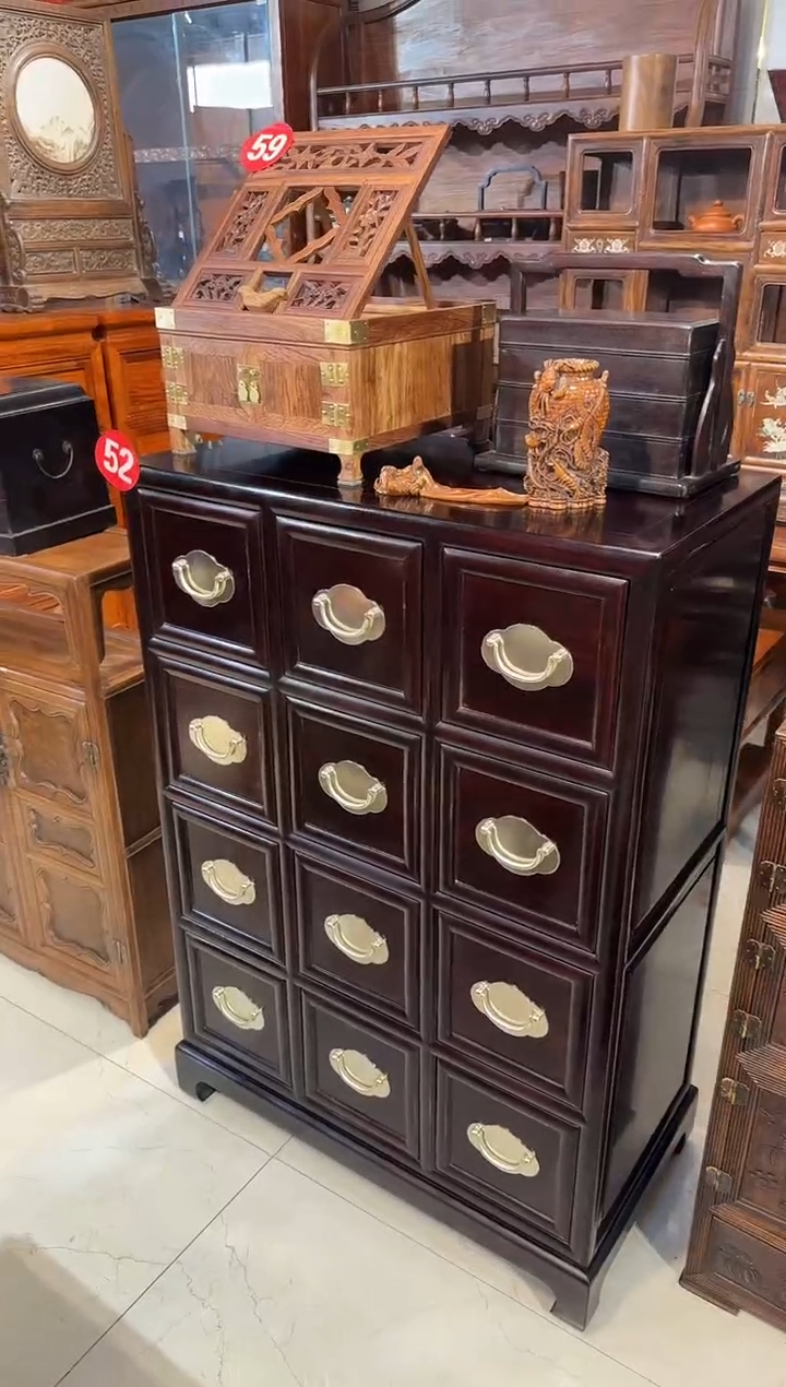 【闪购商品】木木艺紫檀大药材柜13800.88888