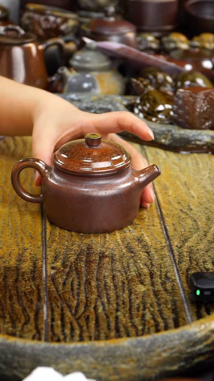 茶壶紫砂零化工釉，天然灰落