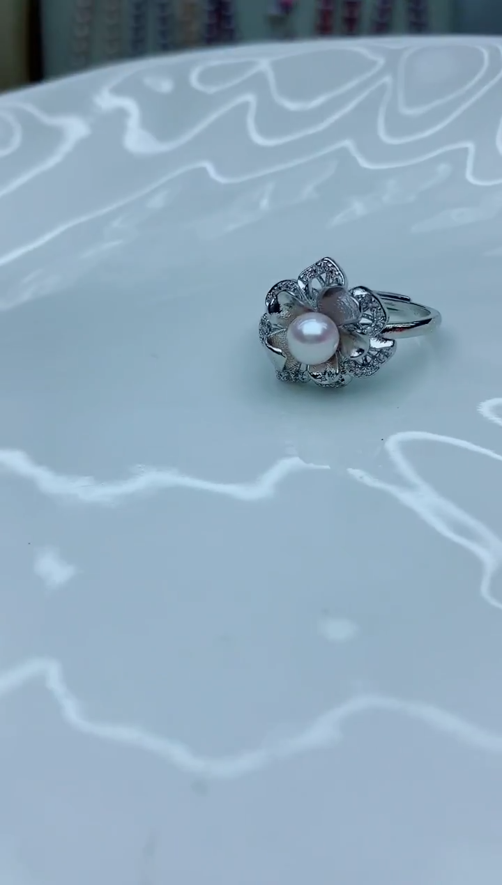 未镶嵌戒指淡水珍珠多样性发其一【非无瑕】