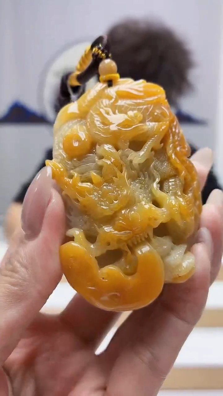 未镶嵌定制翡翠4688MM-毛货挂件99