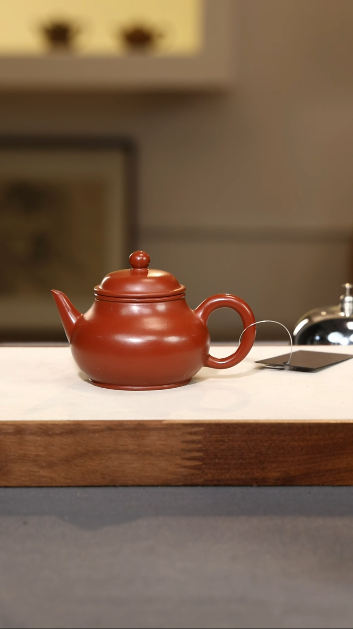 【闪购商品】紫砂茶壶潘壶·礼-朱泥-100cc