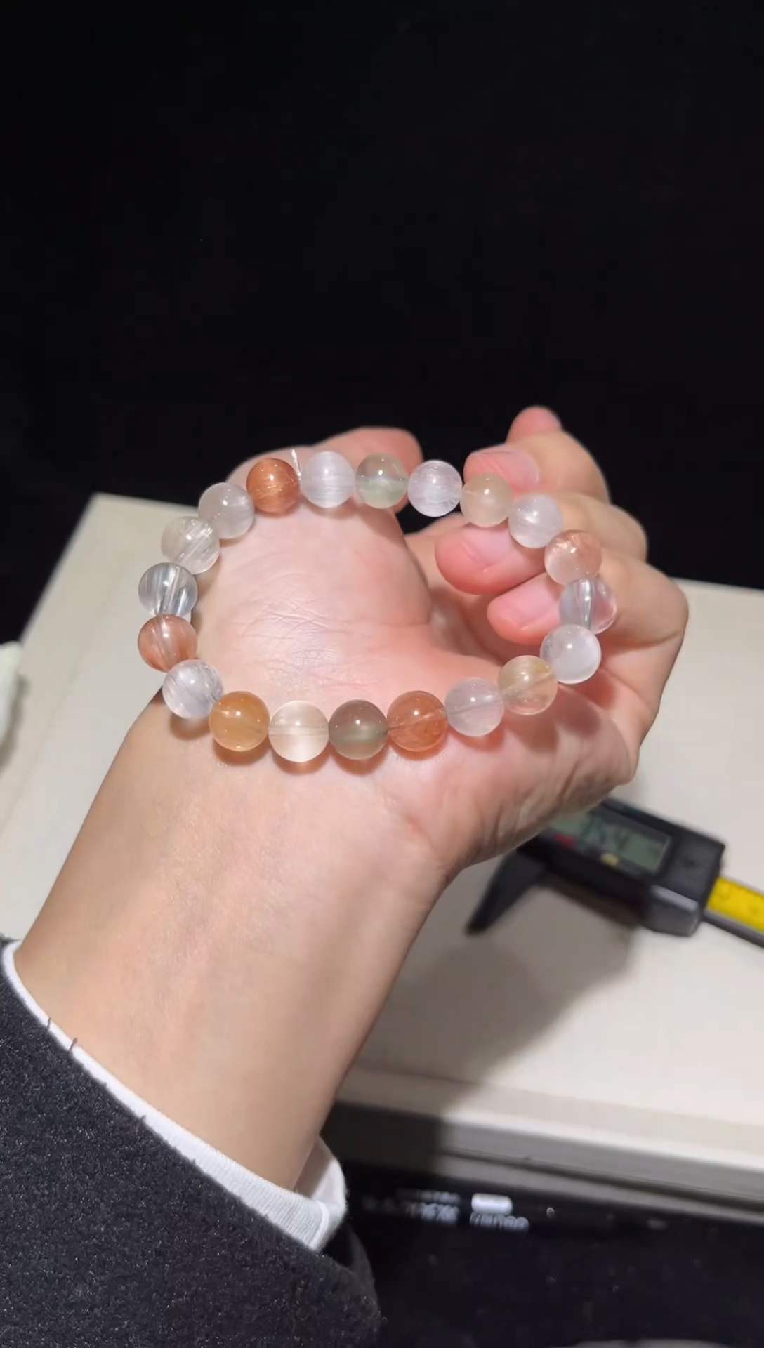 未镶嵌手串水晶53彩兔毛出厂价默认微瑕9+