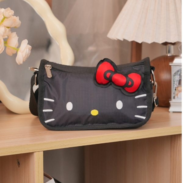LeSportsac乐播诗HelloKitty系列可爱凯蒂猫通勤多隔层单肩斜挎包