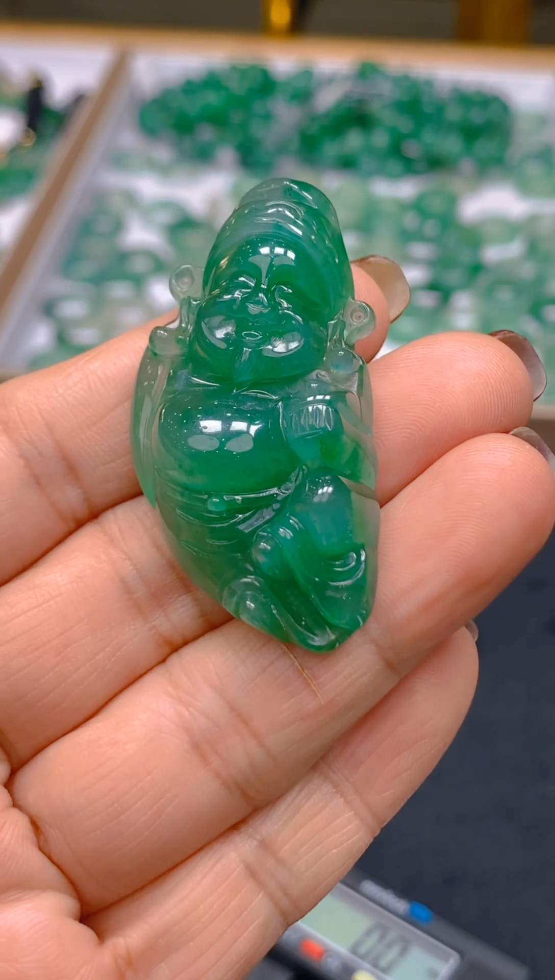 【闪购商品】石英质玉颈饰未镶嵌冰美人非洲翠，官方质检发货078