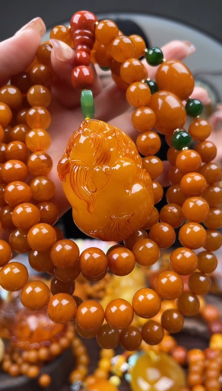 【闪购商品】琥珀裸石未镶嵌首饰 假1赔4 （多样性发货1件