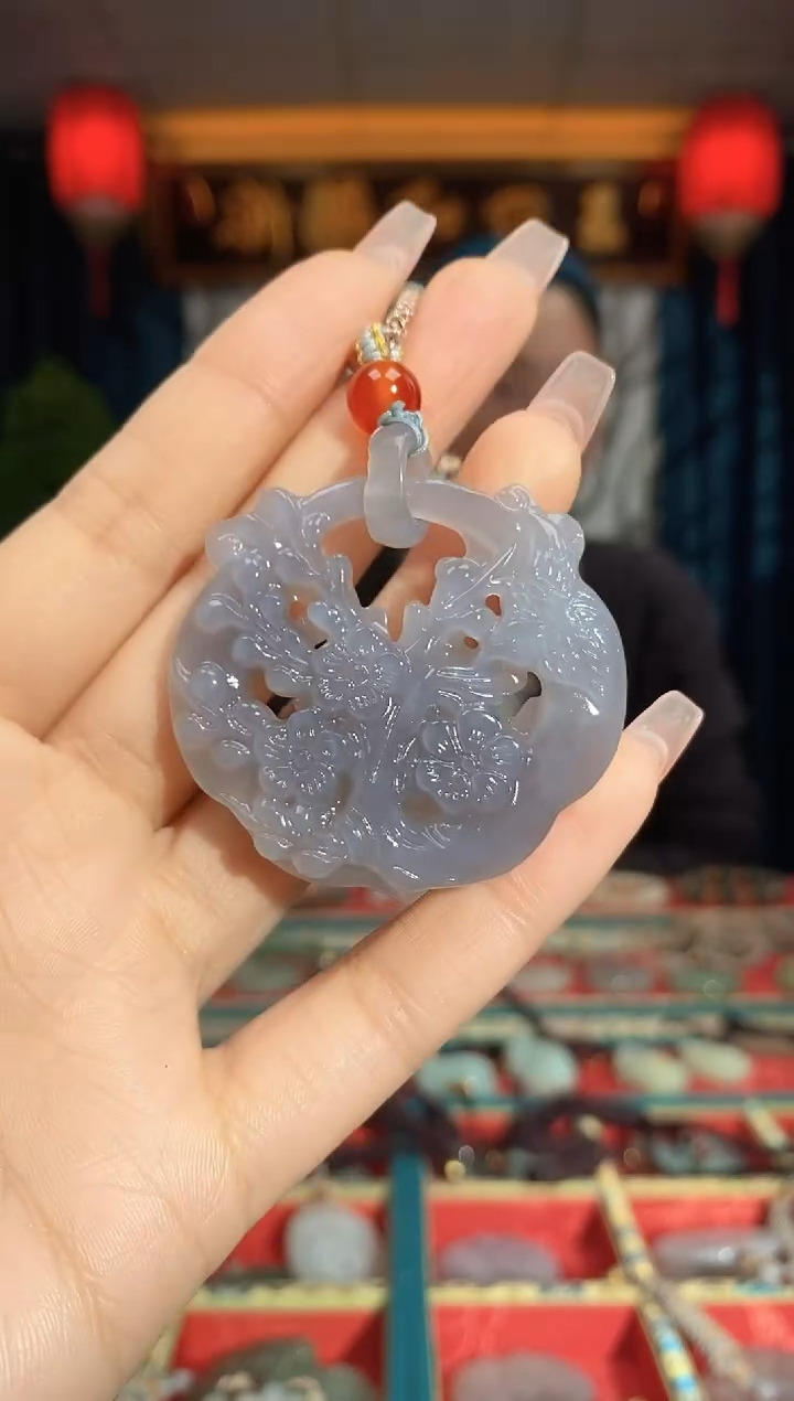 【闪购商品】和田玉颈饰未镶嵌喜上眉梢