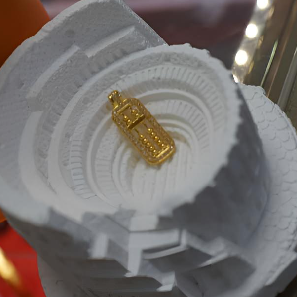 合成锆石【sy】18K金锆石满镶算盘吊坠