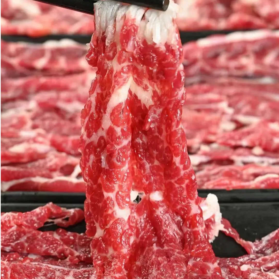 高山小黄牛肉拼盘新鲜现切吃香喝辣套餐（包含吊龙+九龙腱+胸尖肥牛+福颜肉（牛脸肉）+牛骨髓下单送野果红酸汤）
