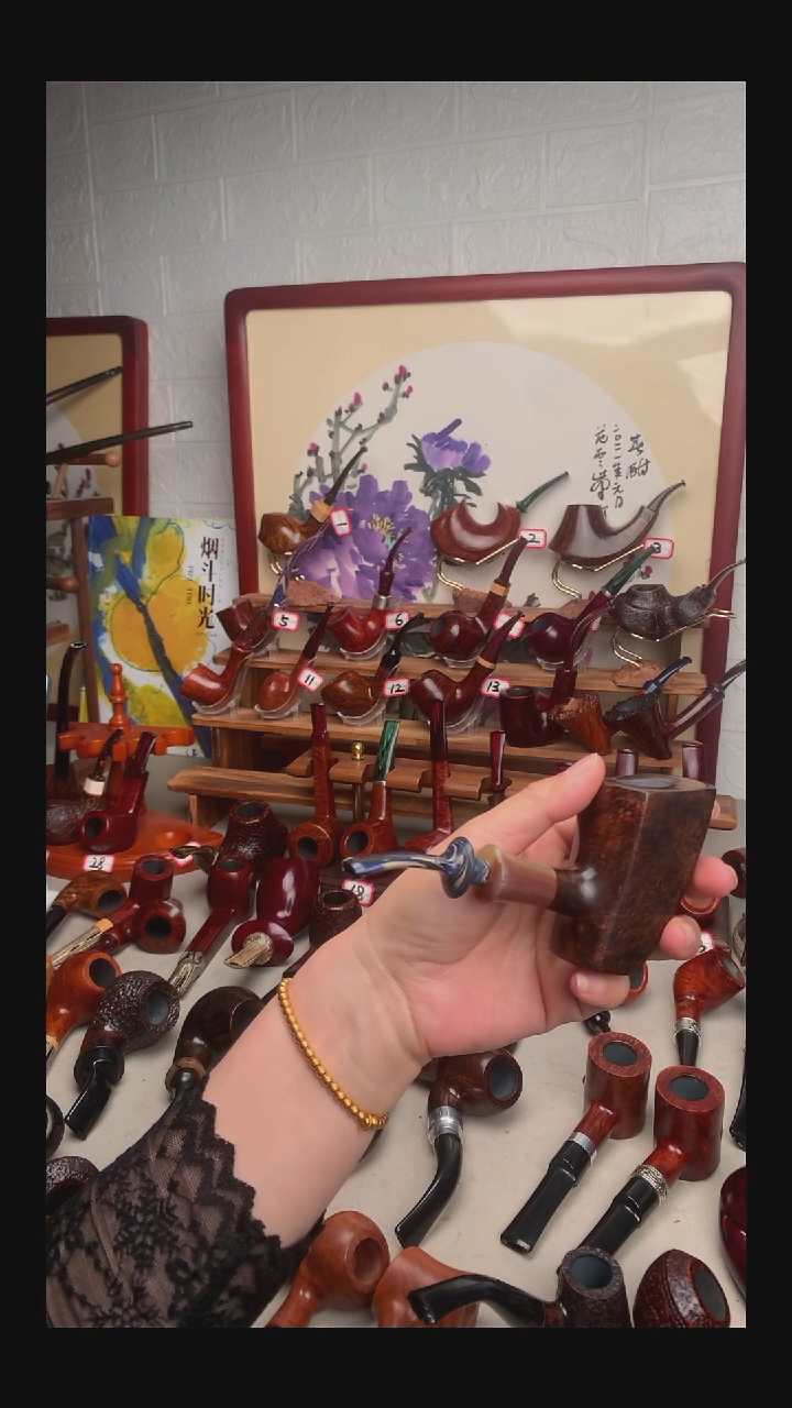 石楠木烟斗手工打磨
