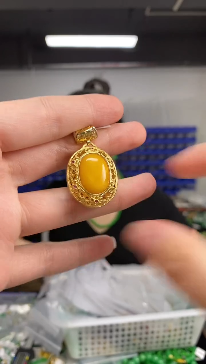 蜜蜡颈饰未镶嵌闪购链接   多样性发其一颜色微差