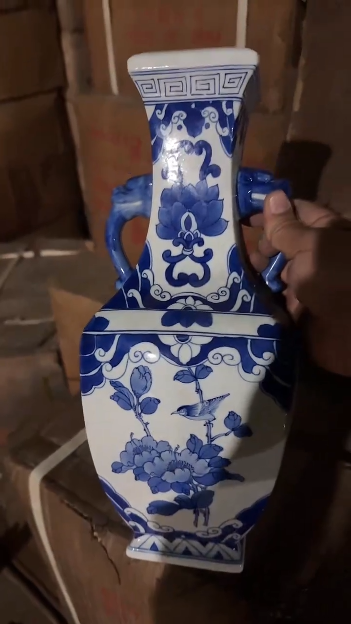 出口创汇陶瓷石湾灯座