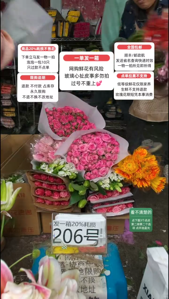 20%耗损发一箱❤号206