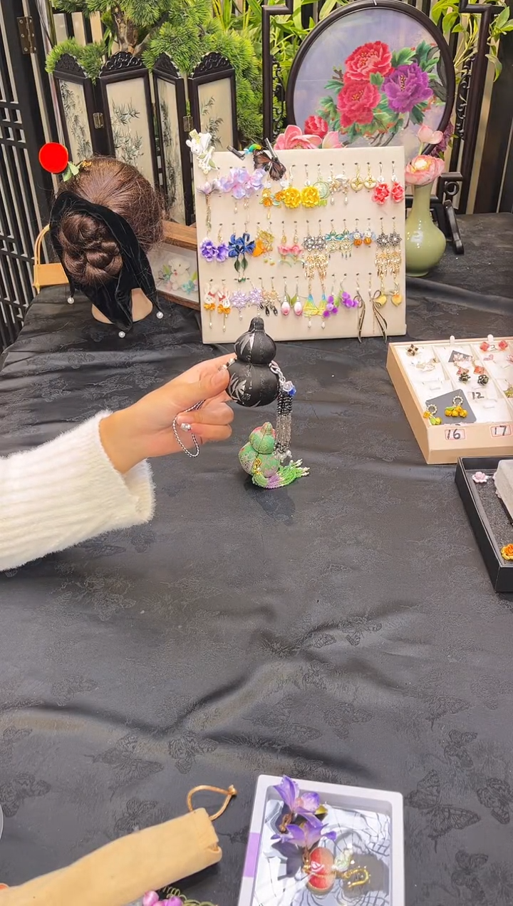 织绣布*丁非遗手工苏绣饰品