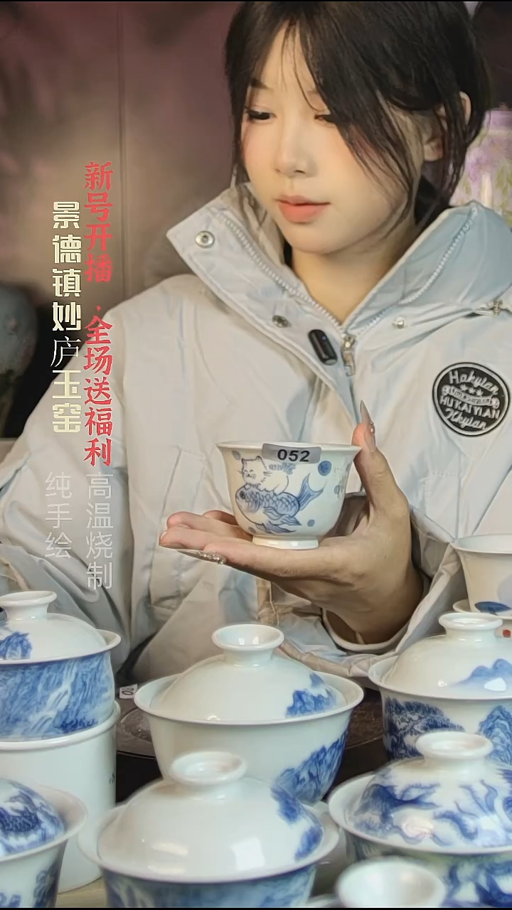 盘陶妙庐玉窑铃铛杯052