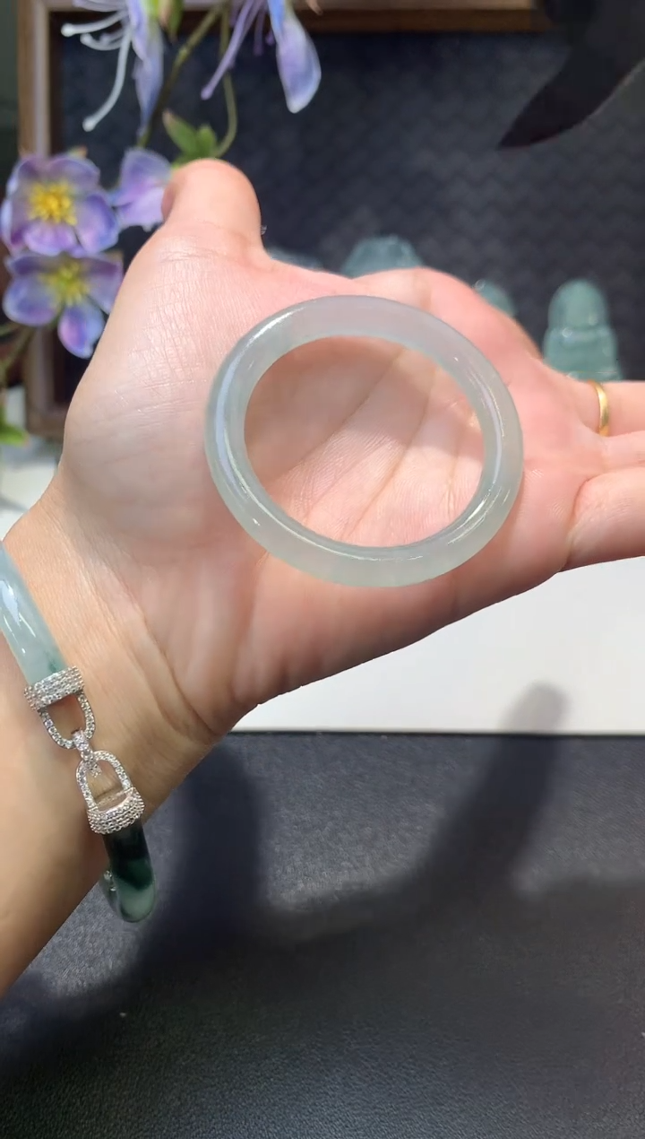 未镶嵌定制翡翠毛货38*6.3*5.9