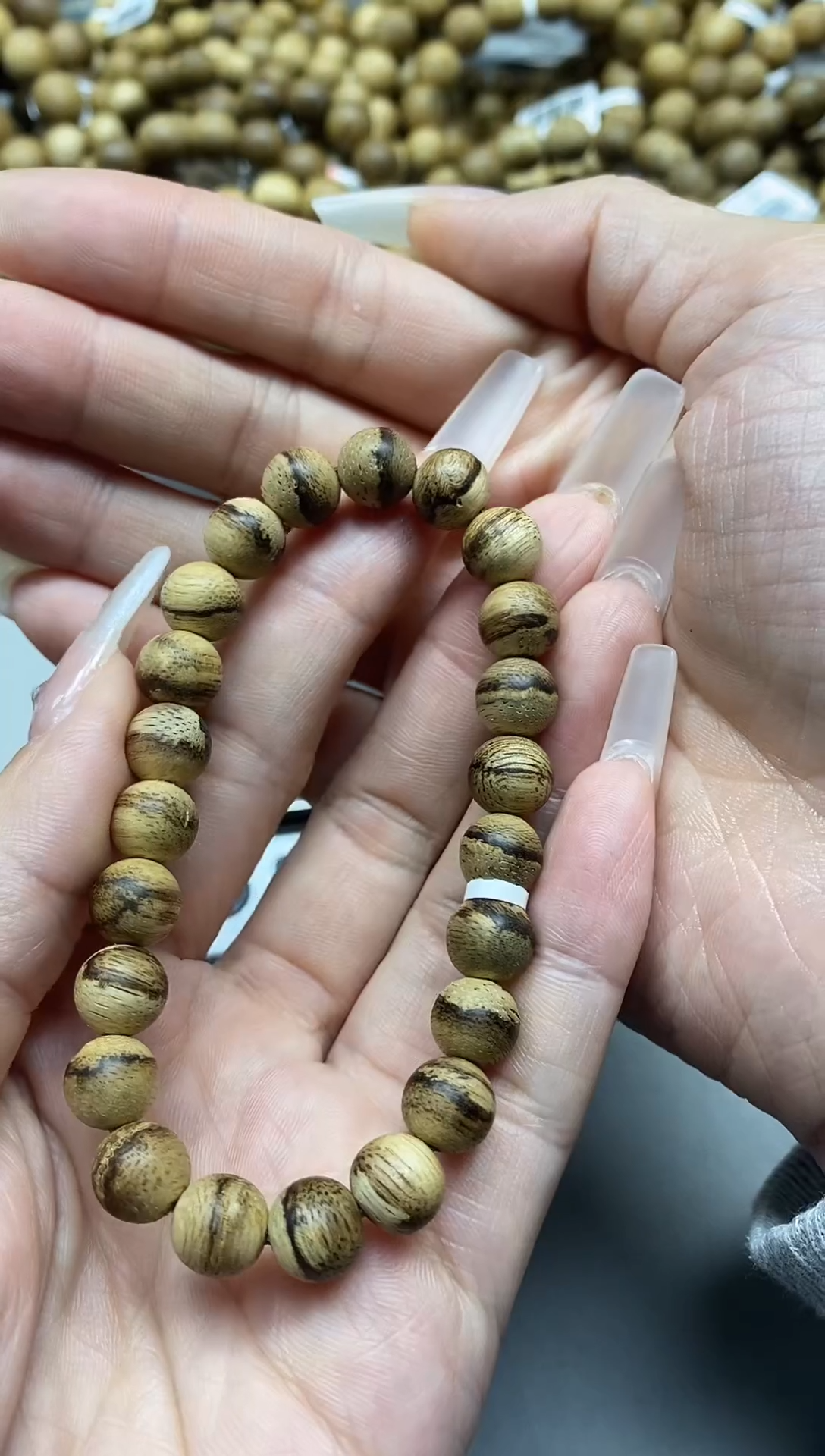 【闪购商品】沉香手串达拉干圆珠单圈虫漏0.9多样性发其一