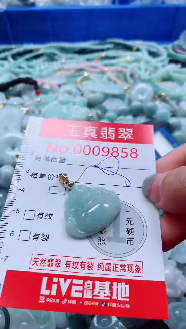 吊坠(不含链)未镶嵌翡翠9858