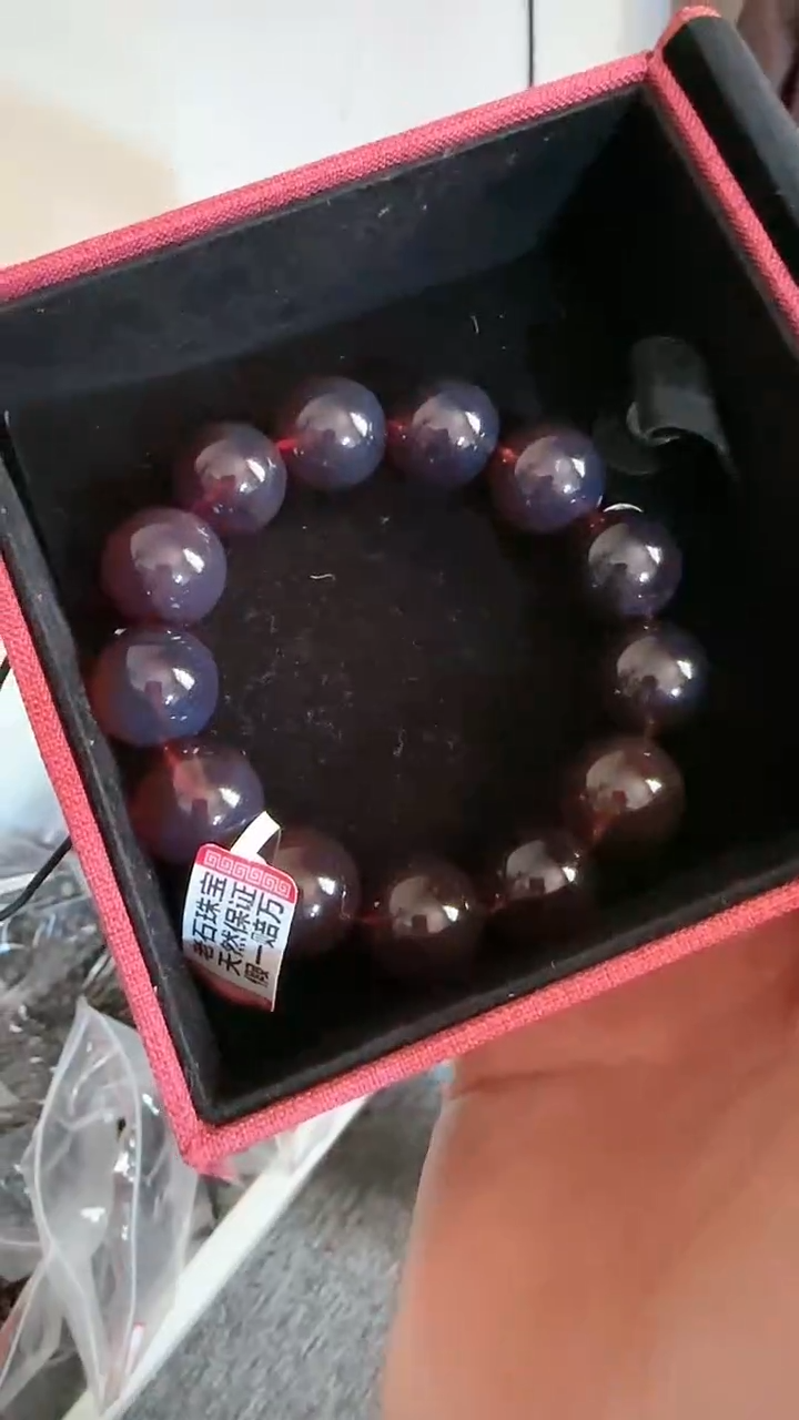 【闪购商品】琥珀手链未镶嵌规格18紫杉醇手串#94