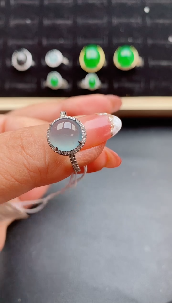 【闪购商品】翡翠戒指银S925镶嵌5085085