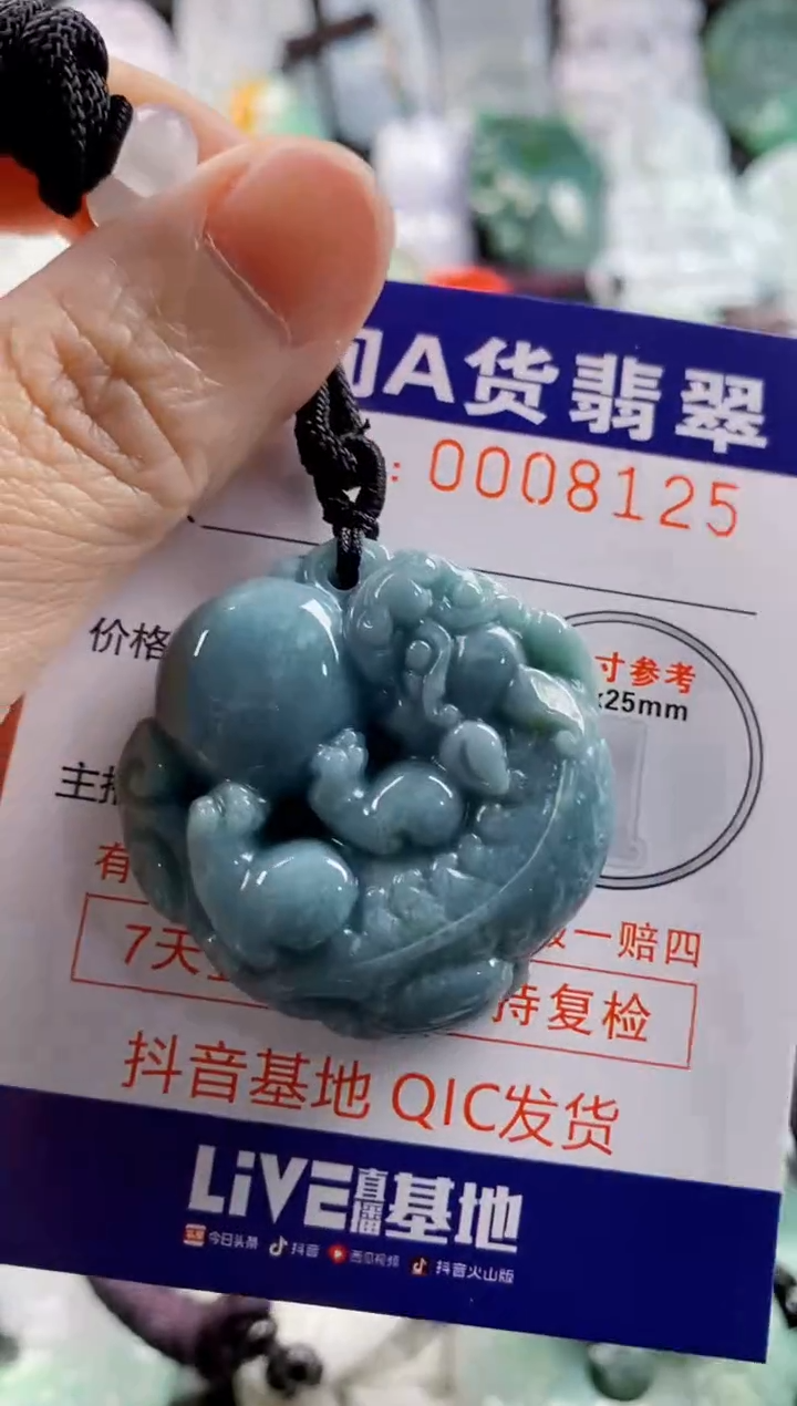 翡翠未镶嵌吊坠(不含链)1