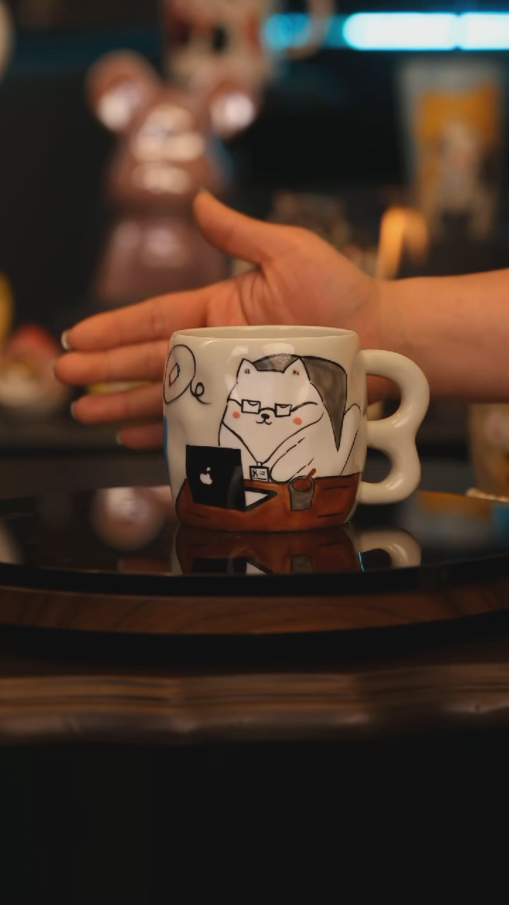 【闪购商品】摆件景德镇釉下彩绘设计师款陶瓷