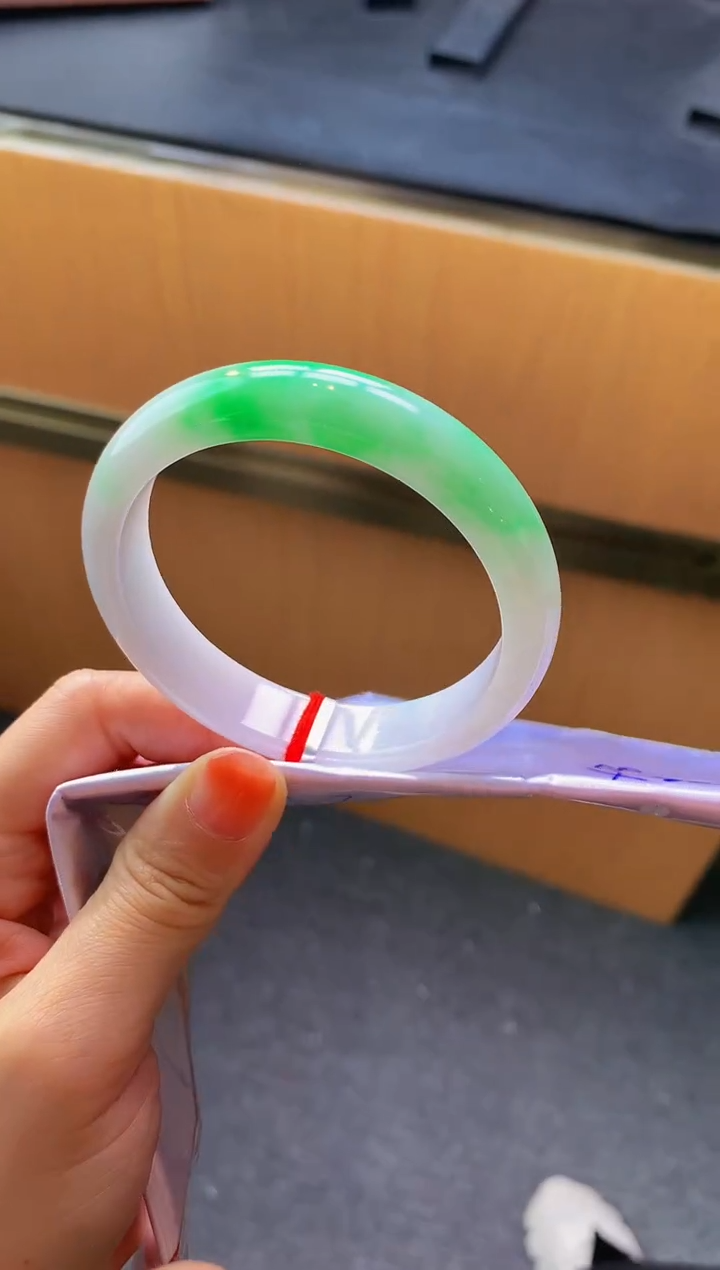 未镶嵌手镯翡翠-X35 圈口55.3 