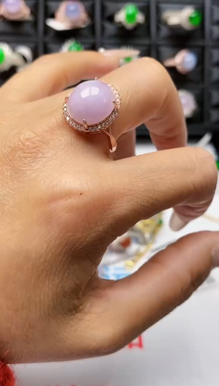 【闪购商品】翡翠戒指银S925镶嵌2358