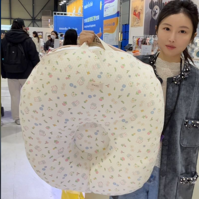 小韩透气U形可爱工学垫宠物窝