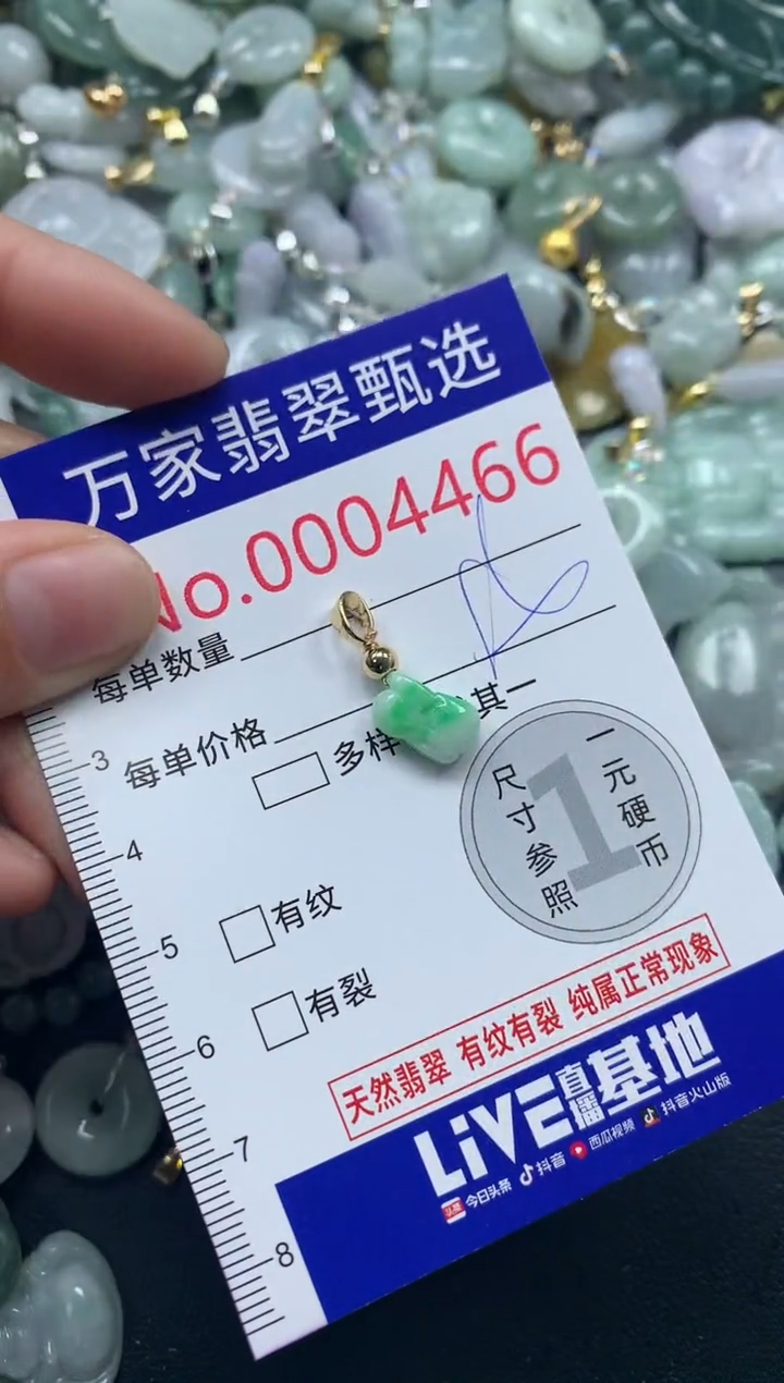 吊坠(不含链)未镶嵌翡翠4466