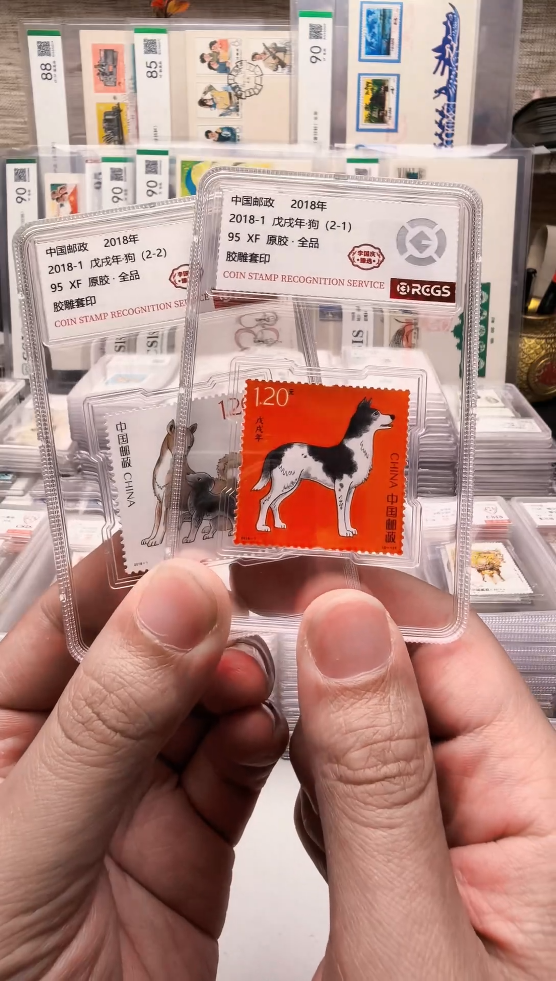 2018-1生肖狗邮票 