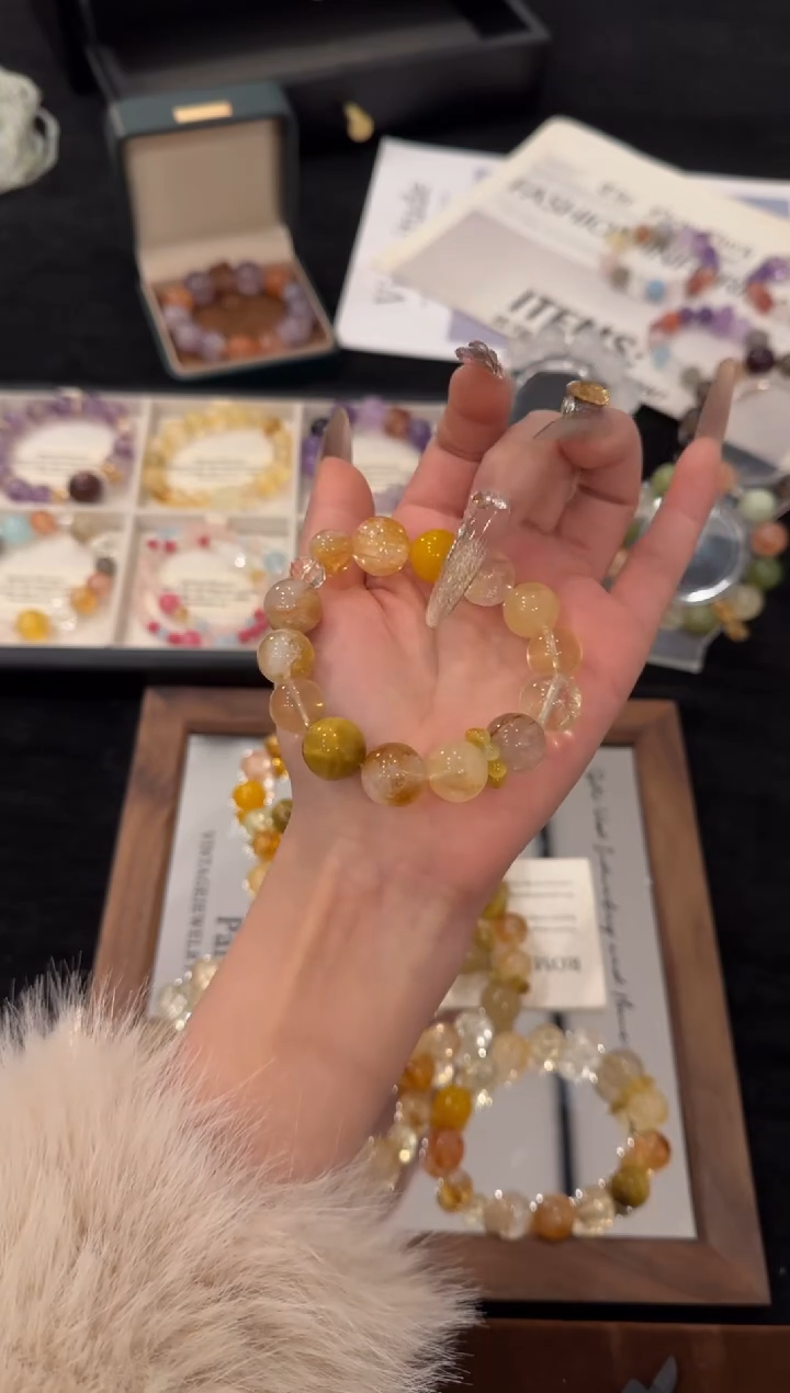 未镶嵌手链水晶万两金x3076